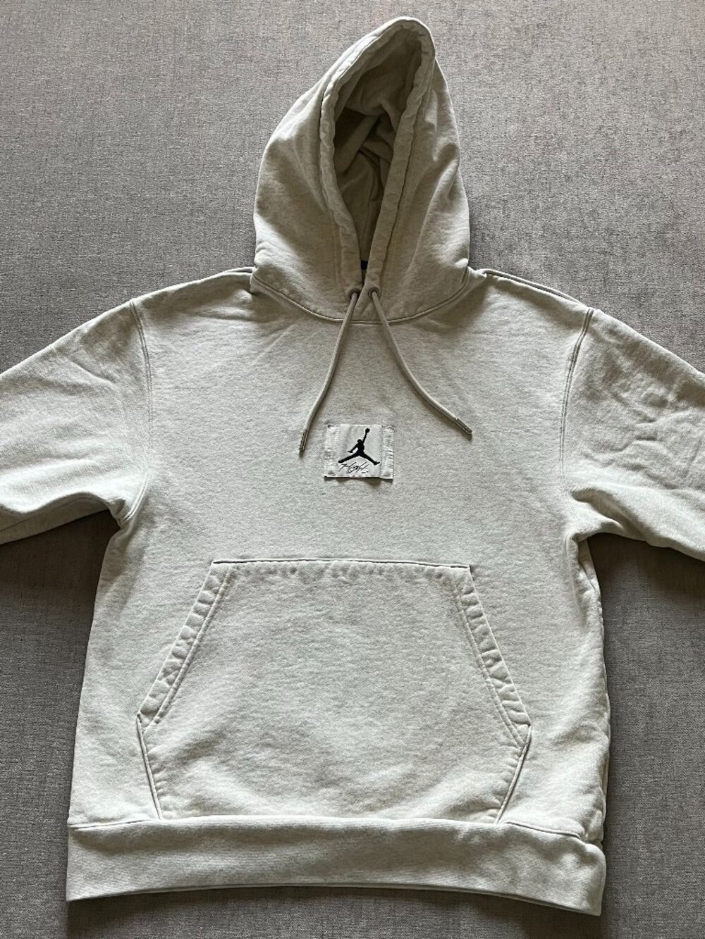 Air Jordan Pullover Hoodie Men S Light Gray Fleece Jumpman Stretch Performance